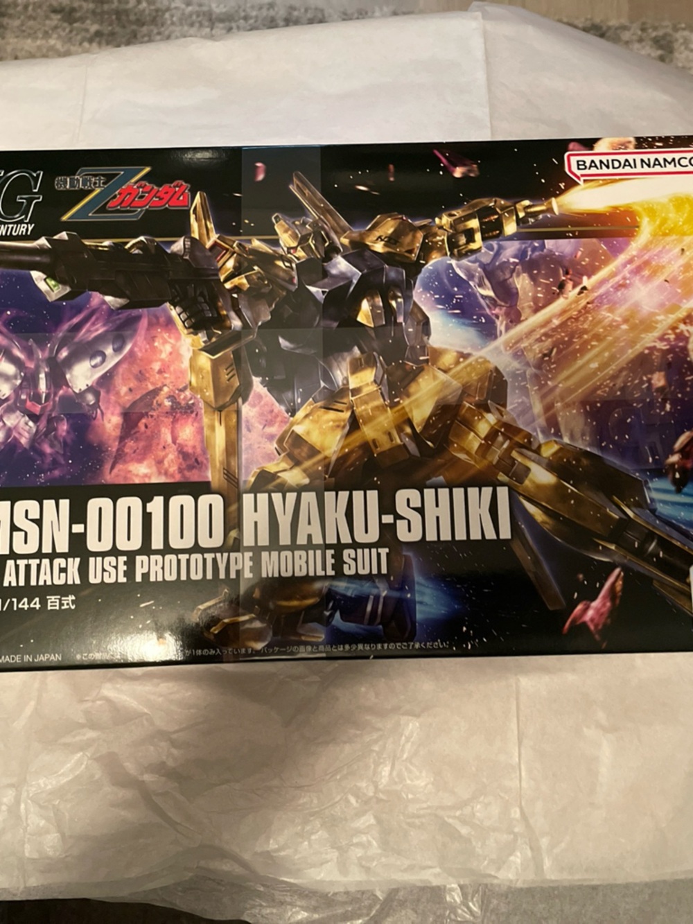 BANDAI HGUC Z Zeta Gundam MSN-00100 Hyaku-Shiki Revive Ver. HG 1/144